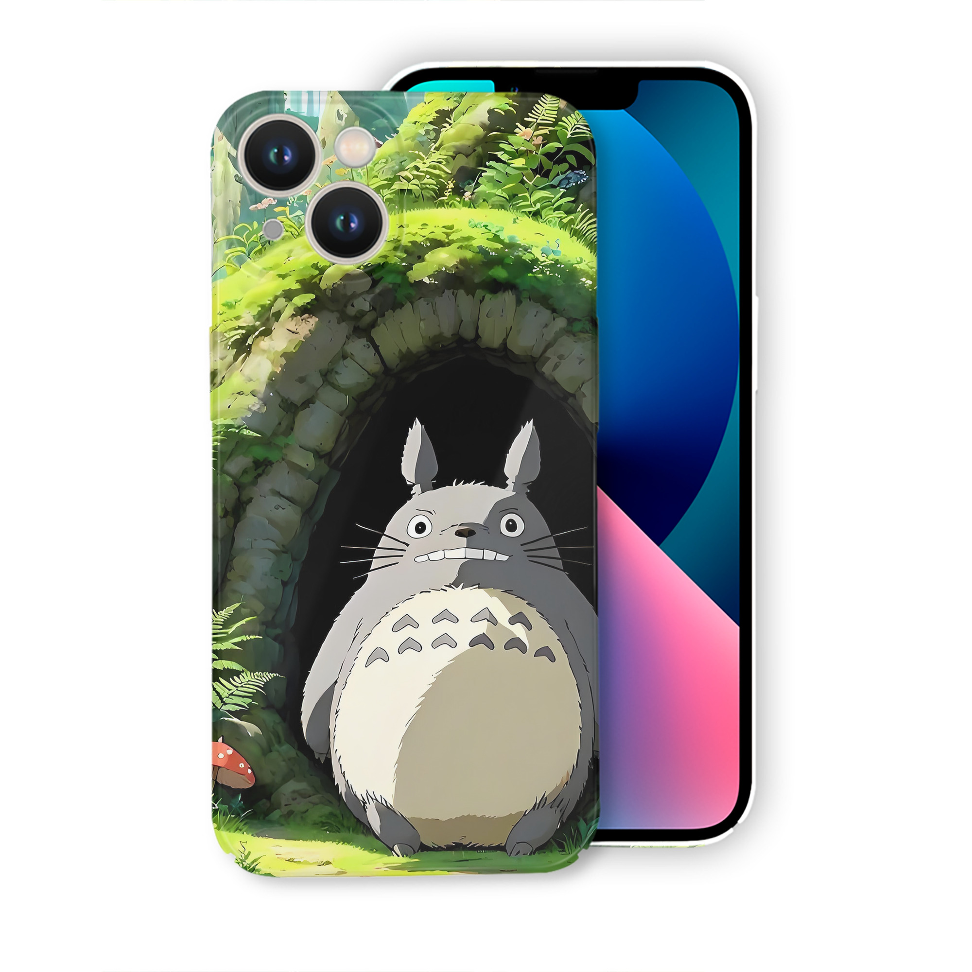 （画像用） となりのトトロ 草壁メイ 草壁サツキ My Neighbor Totoro Satsuki Kusakabe Mei Kusakabe 【iPhone 14シリーズ対応】ハードケース